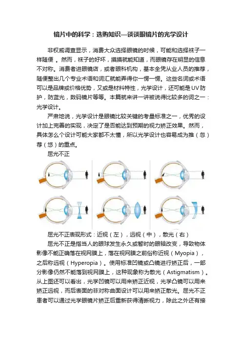 镜片中的科学：选购知识—谈谈眼镜片的光学设计