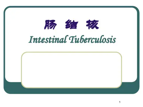 肠结核医学PPT课件