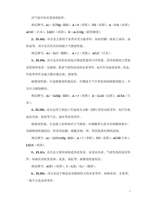 泵常用材料d