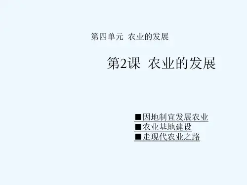 农业的发展-PPT