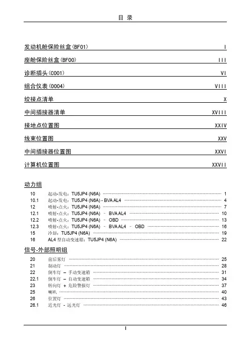 新爱丽舍电路图-正文1
