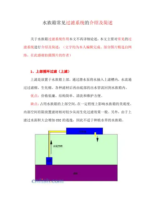 水族箱常见过滤系统的介绍及简述