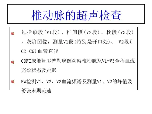 椎动脉超声检查55-66课件