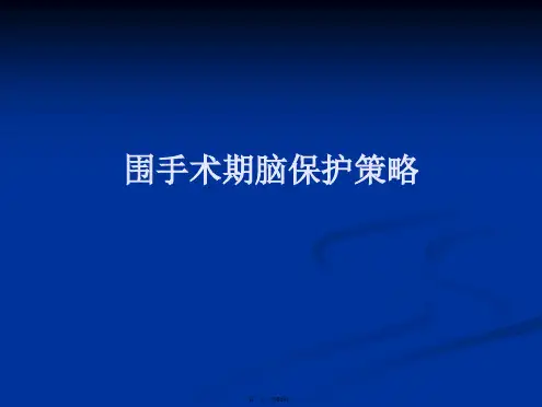 围手术期脑保护策略PPT课件