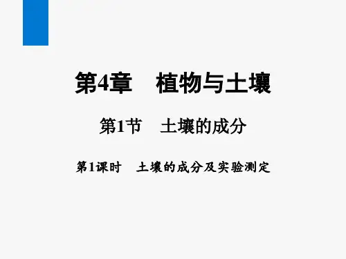 土壤的成分练习课件---浙教版科学八年级下册(课件含答案)
