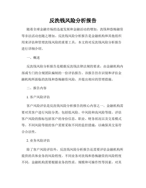 反洗钱风险分析报告