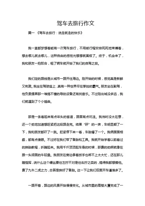 驾车去旅行作文