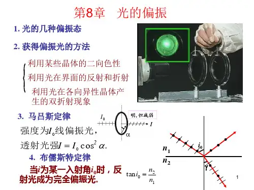 大学物理《光的偏振、衍射》习题课课件