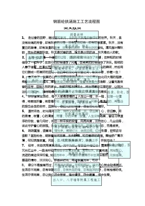 钢筋砼拱涵施工工艺流程图.doc