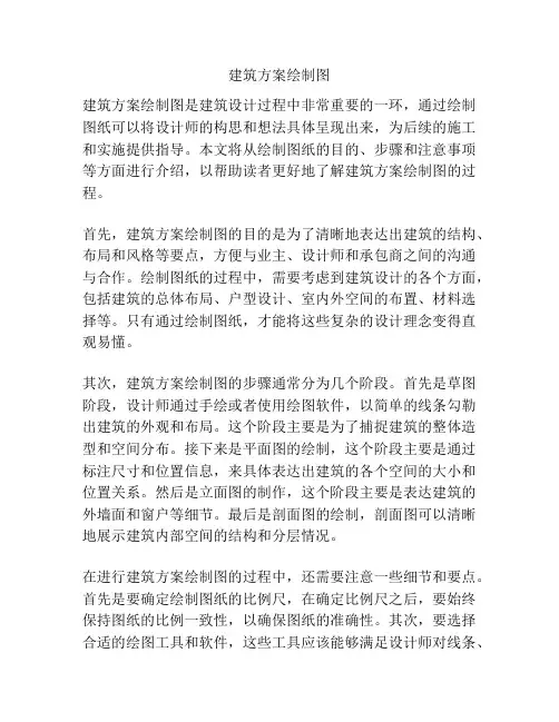 建筑方案绘制图