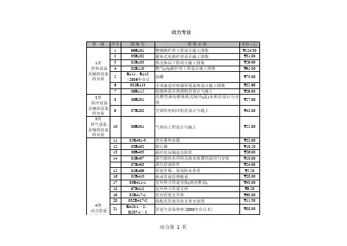动力专业标准图集