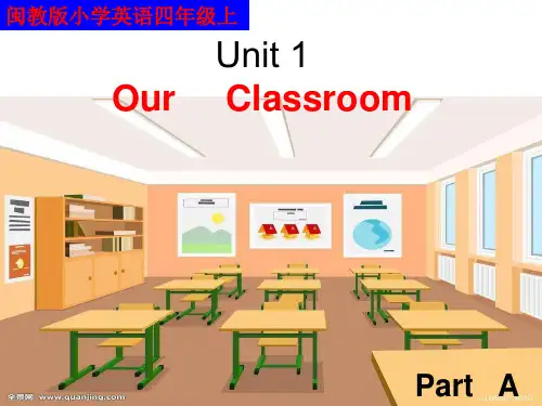 闽教版小学英语四年级上册 Unit 1 Classroom Part A