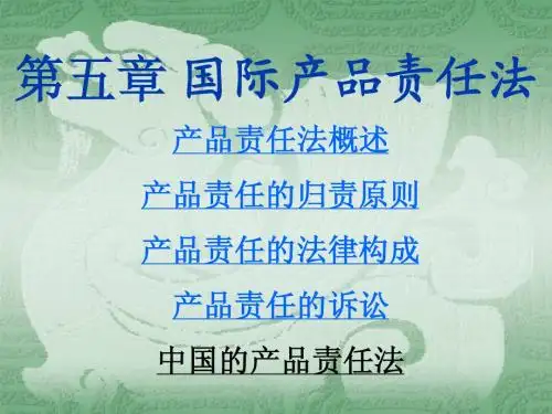 5第五章 国际产品责任法