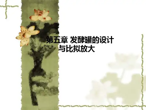 第五章、发酵罐的设计与比拟放大