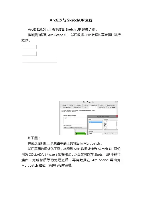 ArcGIS与SketchUP交互