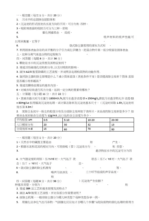 环境工程学试卷.doc