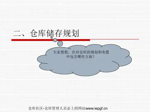 仓库规划,仓库平面布局,仓库各区域规划图,仓库的规划和布置PPT