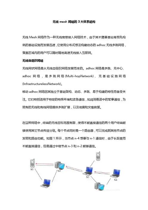 无线mesh网络的体系结构