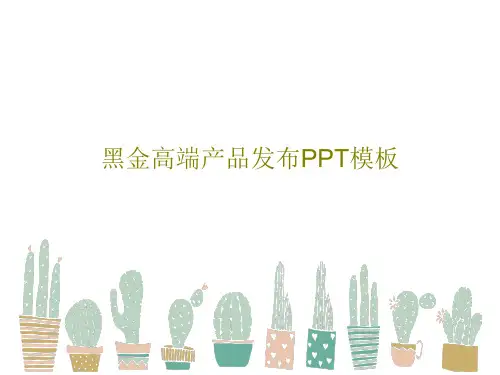 黑金高端产品发布PPT模板26页PPT