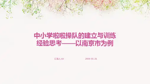 中小学啦啦操队的建立与训练经验思考——以南京市为例