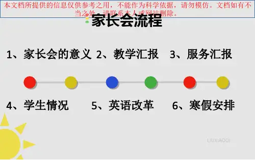 英语培训机构家长会模板强烈专业知识讲座