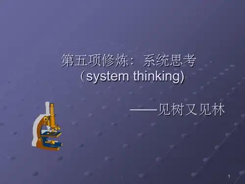 项修炼：系统思考