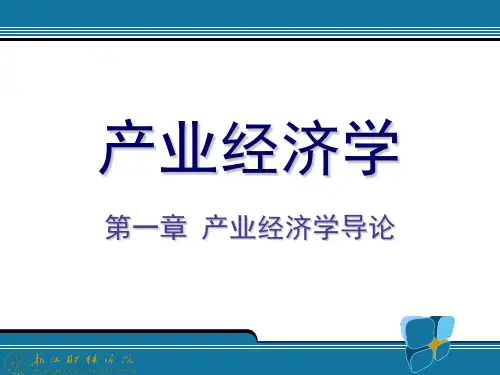 1产业经济学导论