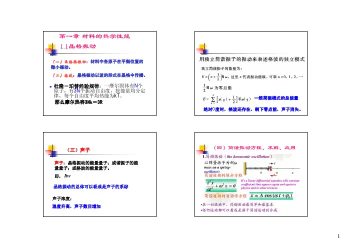 声子与晶格振动