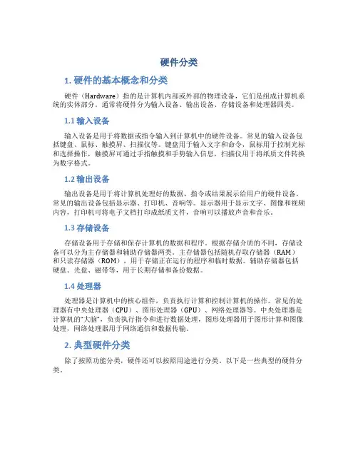 硬件分类_精品文档
