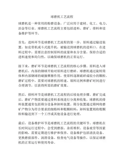 球磨机工艺流程