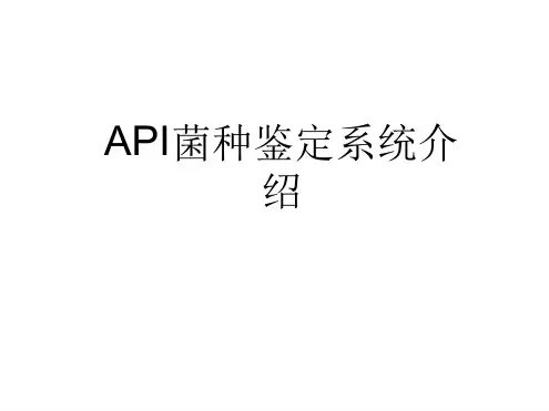 api菌种鉴定系统介绍