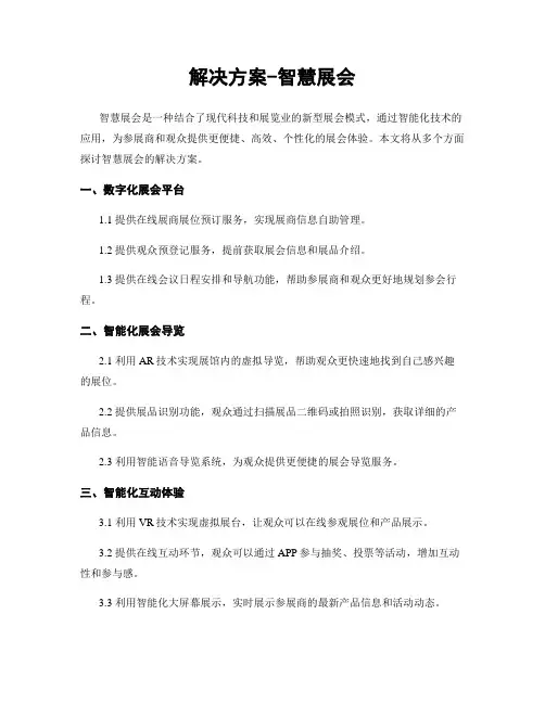 解决方案-智慧展会