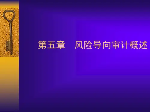 审计学之风险导向审计概述