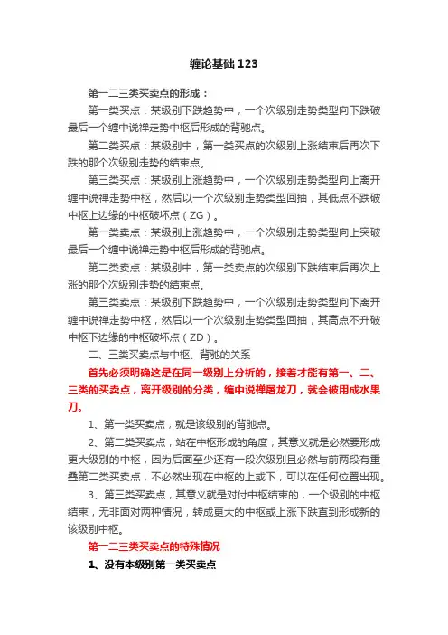 缠论基础123