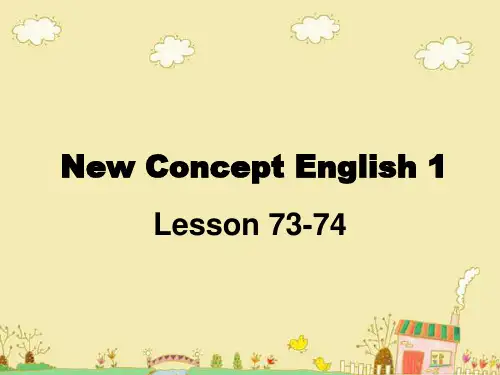 新概念英语第一册Lesson73-74