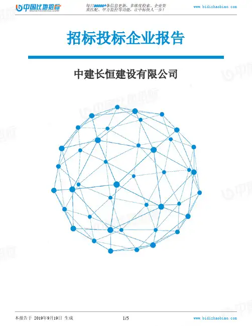 中建长恒建设有限公司_中标190920