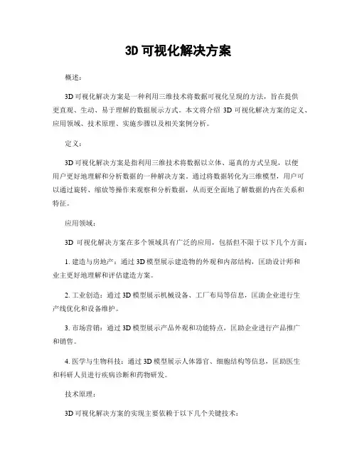 3D可视化解决方案