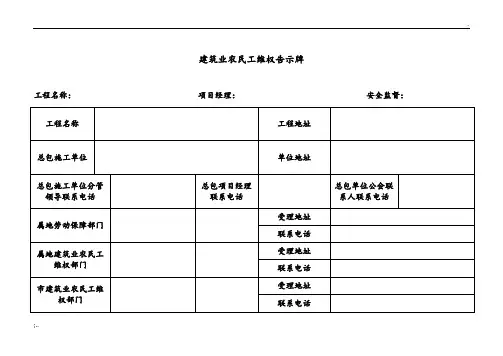农民工维权告示牌 (2)