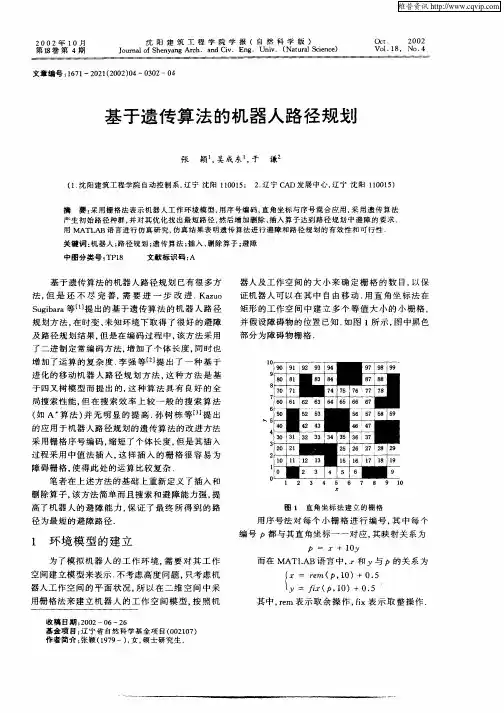 基于遗传算法的机器人路径规划