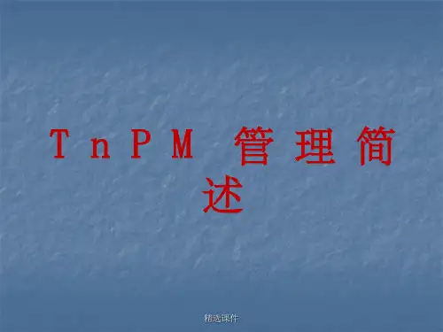 TnPM管理简述