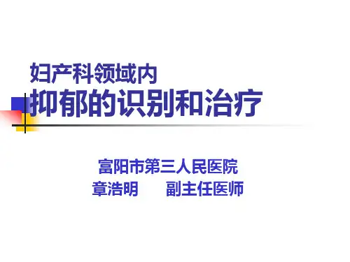 围产期精神障碍