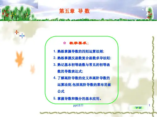 数学分析--导数  ppt课件
