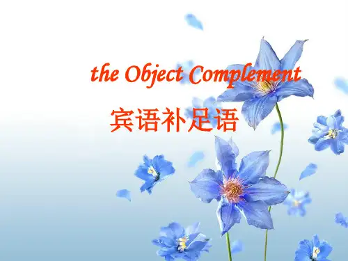 高中英语语法——宾语补足语(20张PPT)