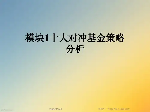 模块1十大对冲基金策略分析