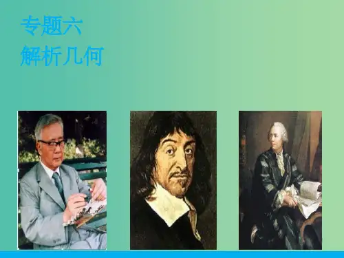 高考数学二轮复习 专题六 第3讲 圆锥曲线中的热点问题配套课件 理