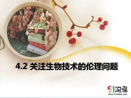 课件5：4.2 关注生物技术的伦理问题