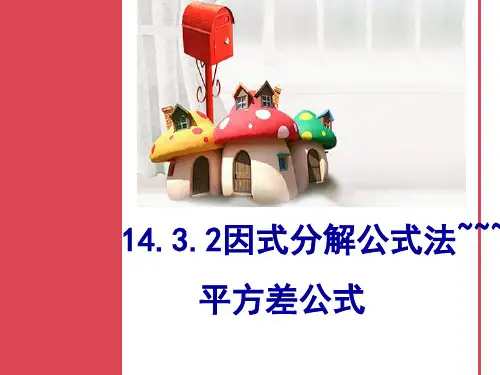 14.3.2因式分解公式法—平方差公式