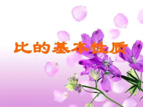 苏教版六年级上册数学《比的基本性质》课件