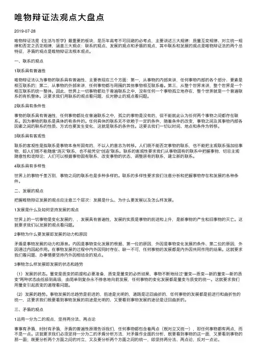 唯物辩证法观点大盘点