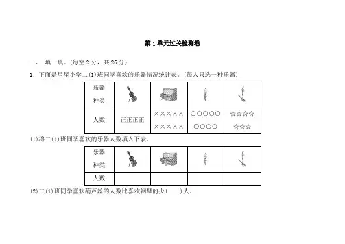 人教版二年级下册数学全册单元测试卷